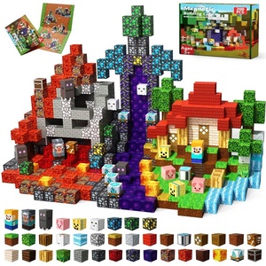 Set de Construcción Educativo STEM de Cubos Magnéticos de Plástico con Temática Fantasma para Niños, Éxito de Ventas Transfronterizo, para el Mundo de las Cuevas Mineras - Product Image 2