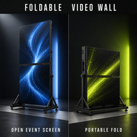 Écran vidéo LED pliable P2.6 couleur pleine 4K HDR10 avec luminosité de 1200 cd pour événements et expositions intérieures