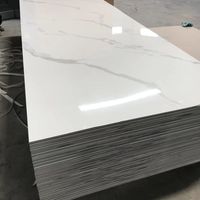 Service de découpe de feuilles de marbre PVC UV Pluswin de luxe, épaisseur 2-4 mm, imperméable, ignifuge, pour hôtels et commerces