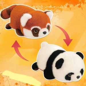 Lindo Peluche de Panda Reversible, Muñeco de Panda Kawaii, Almohada de Animal de Peluche OEM, Regalo Antiestrés de <span class=keywords><strong>Mapache</strong></span> <span class=keywords><strong>a</strong></span> Panda de Dibujos Animados - Product Image 4