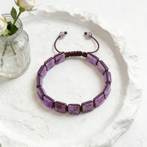 Natural <b>Healing</b> Crystal <b>Bracelet</b> Gemstone Beaded <b>Bracelets</b> with Silver Charm Gemstone Handmade Bohemian Jewelry Graduation Gift - Product Image 5