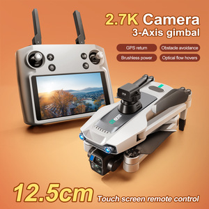 Dron GPS con control remoto de pantalla, de 3 ejes cardán, cámara HD, cuadricóptero RC con transmisión de relé y Airdrop - Product Image 2