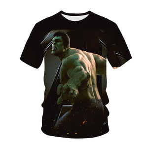2025 Tùy Chỉnh Mùa Hè Người Đàn Ông Của Siêu Nhân Hulk T-Shirt Phổ Biến 100% Polyester 3D In Thoáng Khí Ngắn Tay Áo Thể Thao Giản Dị Tee - Product Image 2