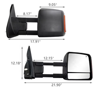 2007-2017 pour Toyota pour Tundra rétroviseur latéral de porte puissance chauffée clignotant dégagement lampe nouvel état