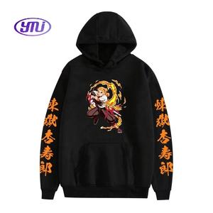 Disfraces casuales <span class=keywords><strong>de</strong></span> moda <span class=keywords><strong>de</strong></span> talla grande sudaderas Anime gráfico Rengoku Kyoujurou sudaderas con capucha para <span class=keywords><strong>hombre</strong></span> Demoned Slayer HOODIE - Product Image 1
