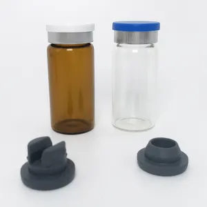 Melhor preço Frascos de vidro transparente 10 ml frascos estéreis para injeção com tampa de borracha