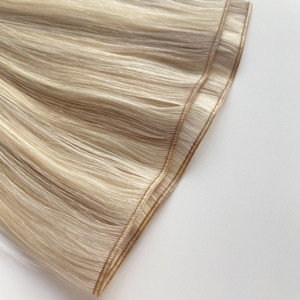 Extension per capelli invisibili in capelli umani europei vergini castani autunnali, a doppia trama, nuovo design, grezzi e senza cuciture - Product Image 1