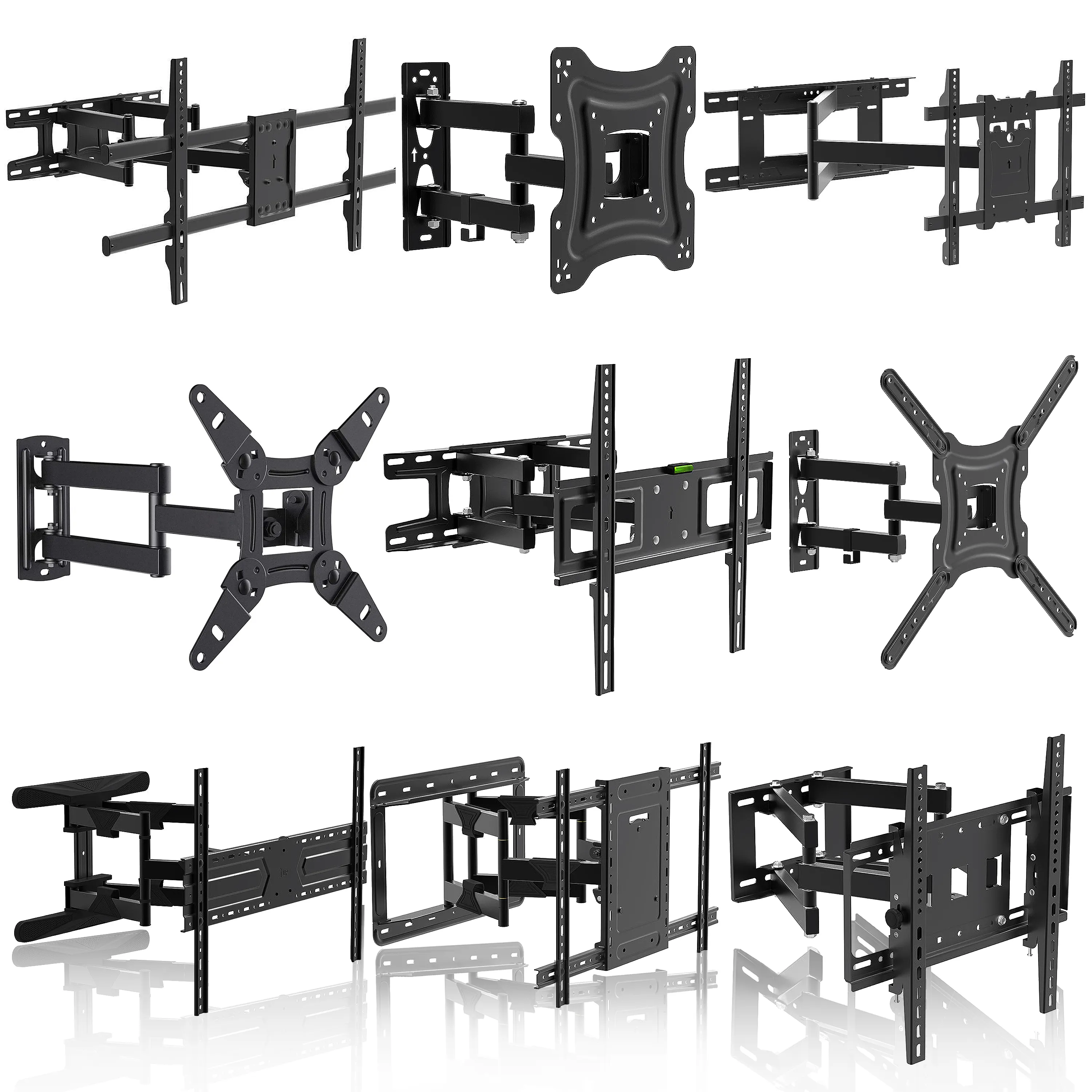 Charmount Factory Wholesale TV Wall Mount High Quality TV Wall Bracket Tilt Swivel Full Motion TV Mounting