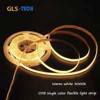 Bande lumineuse COB à double rangée Ra90+ 600 LED par mètre 24 volts 12 mm 24 W par mètre 3000K 4000K 6000K pour la décoration commerciale intérieure