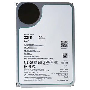 22TB Enterprise <b>Internal</b> <b>Hard</b> <b>Drive</b> 3.5 Inch SATA HDD Helium Sealed 7200RPM 512MB Cache for Server Storage ST22000NM000C HDD - Product Image 1