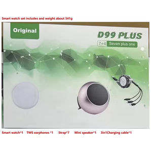2025 Neue D99 Plus 7-in-1 Smartwatch Kopfhörer-Kombination Kabelloses Laden Mini-Lautsprecher Sportuhr Damengeschenk mit Fitness-Tracker - Product Image 4
