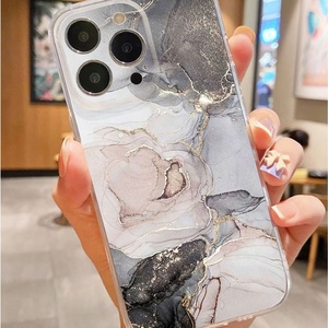 Funda Protectora para Teléfono Móvil de TPU Suave Transparente con Estampado de Mármol, <span class=keywords><strong>Precio</strong></span> al por Mayor, para <span class=keywords><strong>iPhone</strong></span> 11 12 13 14 15 16 17 Pro Max Air - Product Image 3