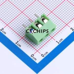 DB301V-3.96-3P-GN-S Screw Terminal Block Through hole Component (THT),P=3.96mm Connector 1x3P 3.96mm Green Through Hole - Product Image 1