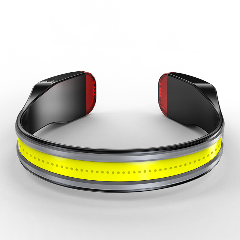 Новый Белый Красный светодиодный шейный светильник, лампа для бега, предупреждающий фонарик с USB, светодиодный налобный фонарь для ночного чтения, пешего туризма, велоспорта, улицы