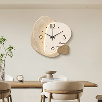 Forme ronde nouveau design cristal porcelaine peinture avec horloge entrée peinture décorative décor à la maison