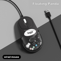 Souris filaire ou sans fil optique Aqua avec logo personnalisé, design 3D flottant à l'eau et à l'huile, souris à mouvement liquide, cadeau