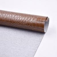 Fabricant de cuir artificiel PVC en relief de Crocodile matériau de tissu en cuir synthétique pour sac