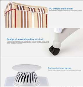 Secadora de Ropa de Doble Capa <span class=keywords><strong>con</strong></span> Arco, Plegable, Eléctrica, <span class=keywords><strong>con</strong></span> Cubierta de Tela Oxford, Portátil, Calentador de 1000W para el Hogar - Product Image 3