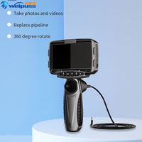 Usine avant LED éclairage endoscope caméra Portable 16W 2.4mm tuyau Flexible endoscope Inspection voiture endoscope caméra