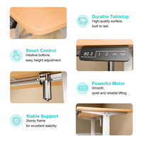 Table de travail informatique ergonomique à moteur unique de haute qualité, bureau intelligent électronique réglable en hauteur pour position assise ou debout