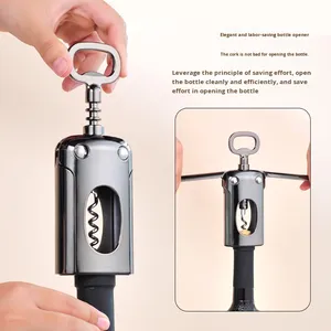 Ouvre-bouteille manuel moderne en zinc avec poignée ergonomique, écologique et durable pour cuisine, bar, restaurant et barmans - Vente en gros - Product Image 5