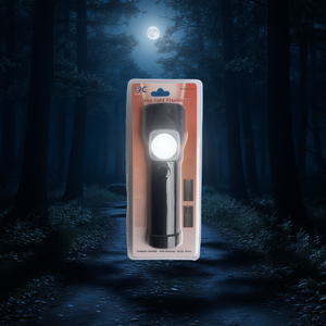 Torcia elettrica con corpo in plastica nera, luce a incandescenza, per uso esterno, 1 pezzo - Product Image 3