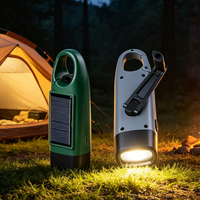 Lampe torche LED solaire à manivelle rechargeable, dynamo auto-alimentée pour la survie en plein air, la randonnée, le camping, la lumière d'urgence