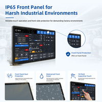 Panel PC IP65 Resistente al Agua, Panel Táctil de 21.5 Pulgadas, PC Todo en Uno, Computadora Industrial Integrada, Intel I5 de 10.ª Generación, Montaje en Riel DIN