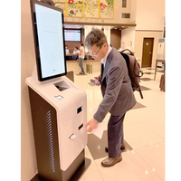 Kiosque de transaction en libre-service pour chèques et espèces Creately avec SDK, boîtier métallique étanche, recycleur de monnaie, utilisation en intérieur