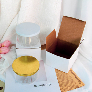 200ml bán buôn rỗng rõ ràng trang trí nội thất trong suốt 8oz nến thủy tinh dày lọ với nắp kim loại kín - Product Image 3