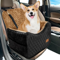 Coussin de siège auto pour chien en mousse à mémoire de forme, housse amovible lavable, transporteur de voyage pour animaux de compagnie, pour chiens de petite et moyenne taille jusqu'à 35 livres