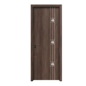Оптовая продажа, популярная дверь Wpc, интерьер спальни, Современная твердая деревянная дверь для дома