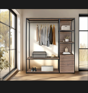 Porte-vêtements et étagère métallique polyvalente et robuste pour placard, solution <span class=keywords><strong>de</strong></span> rangement pour <span class=keywords><strong>la</strong></span> maison 2026 NOUVEAU - Product Image 4