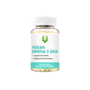 Article populaire : Gélules végétaliennes d'Oméga 3 DHA avec acides gras Oméga 3 totaux et Vitamine D3 pour le confort articulaire, et Gélules de Vitamine K2 - Product Image 1