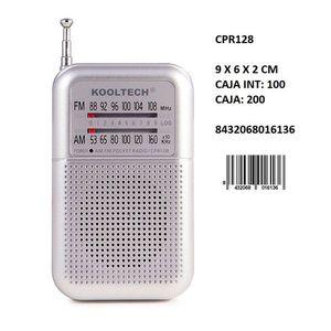 Kooltech CPR128 <b>Pocket</b> Radio FM AM 9x6x2 Cm Portable Mini Radio - Product Image 1