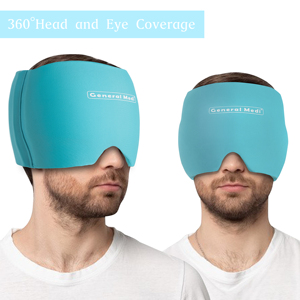Gorro de Gel Frío <span class=keywords><strong>para</strong></span> Alivio del Dolor de Cabeza General Medi HC600-BL Premium, Buen Material, <span class=keywords><strong>para</strong></span> <span class=keywords><strong>Migraña</strong></span>, 22X16CM/600G - Product Image 2
