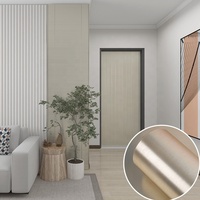 Papier peint métallique autocollant au design géométrique Papier peint vinyle amovible et autocollant pour meubles pour ascenseur et ascenseur Film décoratif