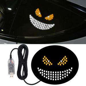 Luz LED para Auto QIDEWIN Ojo de Demonio, Luz de Advertencia Acrílica de 10H para Ventana Trasera, Mejora de Diseño - Product Image 4