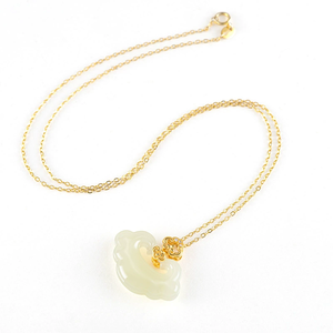 Pendentif Magicruyi en jade blanc - Véritable argent S925 serti de jade naturel - Pour hommes et femmes - Assure la sécurité - Product Image 3