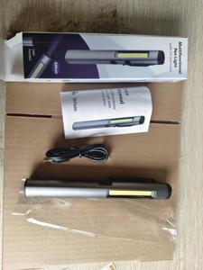 Portable 365NM LED UV Flashlight Pen Style Black Magnet Work Light Red Laser Lamp <strong>Rechargeable</strong> Detector <strong>Torch</strong> for Pet Care - Product Image 4