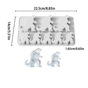 Molde de Silicona con Forma de Monstruo Pequeño, Molde para Hornear con Diseño de Animal de Dibujos Animados, Herramienta Creativa para Hacer Pasteles, Cubitos de Hielo y Chocolate, Antiadherente de Grado Alimenticio - Product Image 5