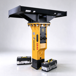 Martillo Hidráulico Tipo Caja SOOSAN SB40, Cincel de 68 mm, Accesorio para Minicargadora, para Excavadoras de 4-9 Toneladas - Product Image 1