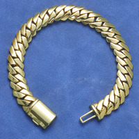 Chaîne cubaine Fealux plaquée or 18 carats en laiton, collier 12 mm, chaîne à maillons cubains personnalisée pour hommes, style hip-hop