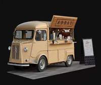 Nouveau camion de nourriture électrique de roue de la disposition 4 de conception avec la pleine cuisine
