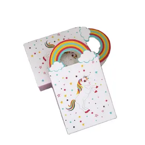 Eenhoorn Papier Goodie Bags Eenhoorn Zakken Gift Bag Met Regenboog Handvatten Voor Kinderen Verjaardagsfeestje Supplies
