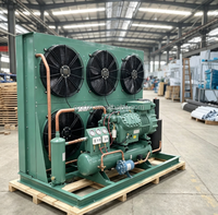 Unité de Condensation Intégrée Personnalisée pour Chambre Froide Industrielle Haute et Basse Température, 4 Ventilateurs et Grande Dissipation Thermique