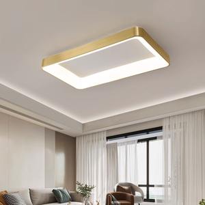 Plafonnier LED moderne minimaliste tout en cuivre pour chambres à coucher, salles, balcons, salons, style nordique, luminaires principaux - Product Image 5