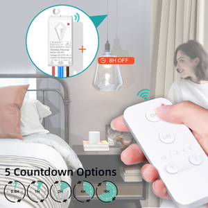 مفتاح إضاءة لاسلكي IP66 مقاوم للماء ، مفتاح إضاءة لاسلكي للقدمين ، مفتاح إضاءة جداري لاسلكي ، مفتاح تحكم عن بعد للعد التنازلي - Product Image 2