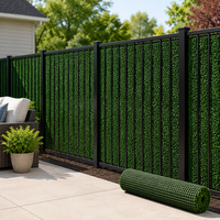 Décoration murale de jardin extérieure, panneau mural en lierre artificiel, écran de séparation pour la vie privée, panneaux en faux buis anti-UV.