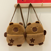 Sac à dos Capybara personnalisé en gros sac d'animaux en peluche dessin animé mignon peluche super douce avec remplissage en coton PP pour les anniversaires